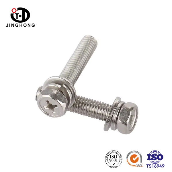 Hexagonal Flat head cross Bolt Combination