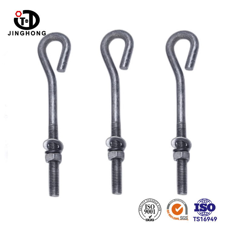 Seven character hook L-shaped screw