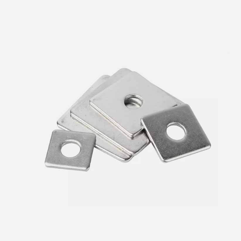 Stainless Steel Square Washers With Round Holes